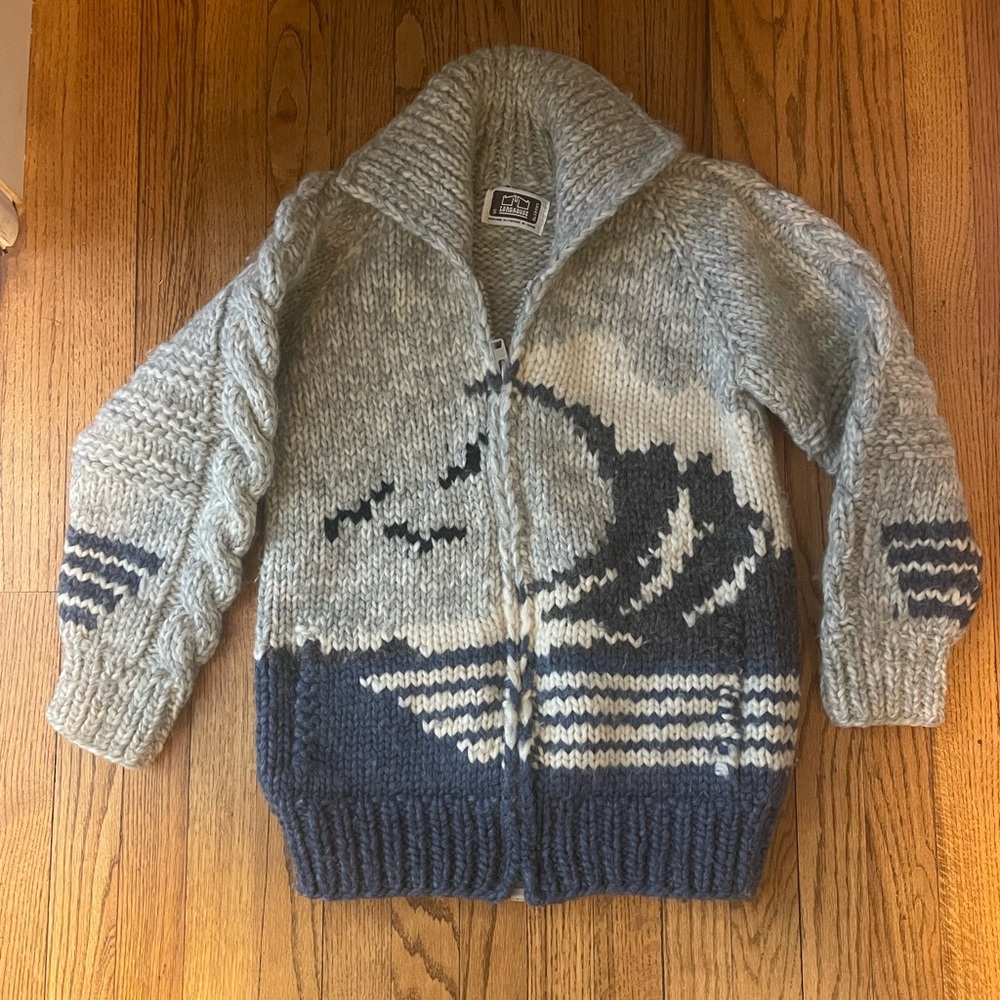 Long house wool vintage zip up